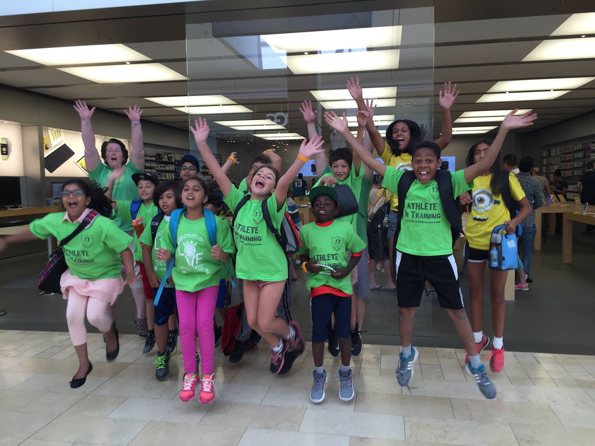 DARE to LOVE summer campers together during a day of activities